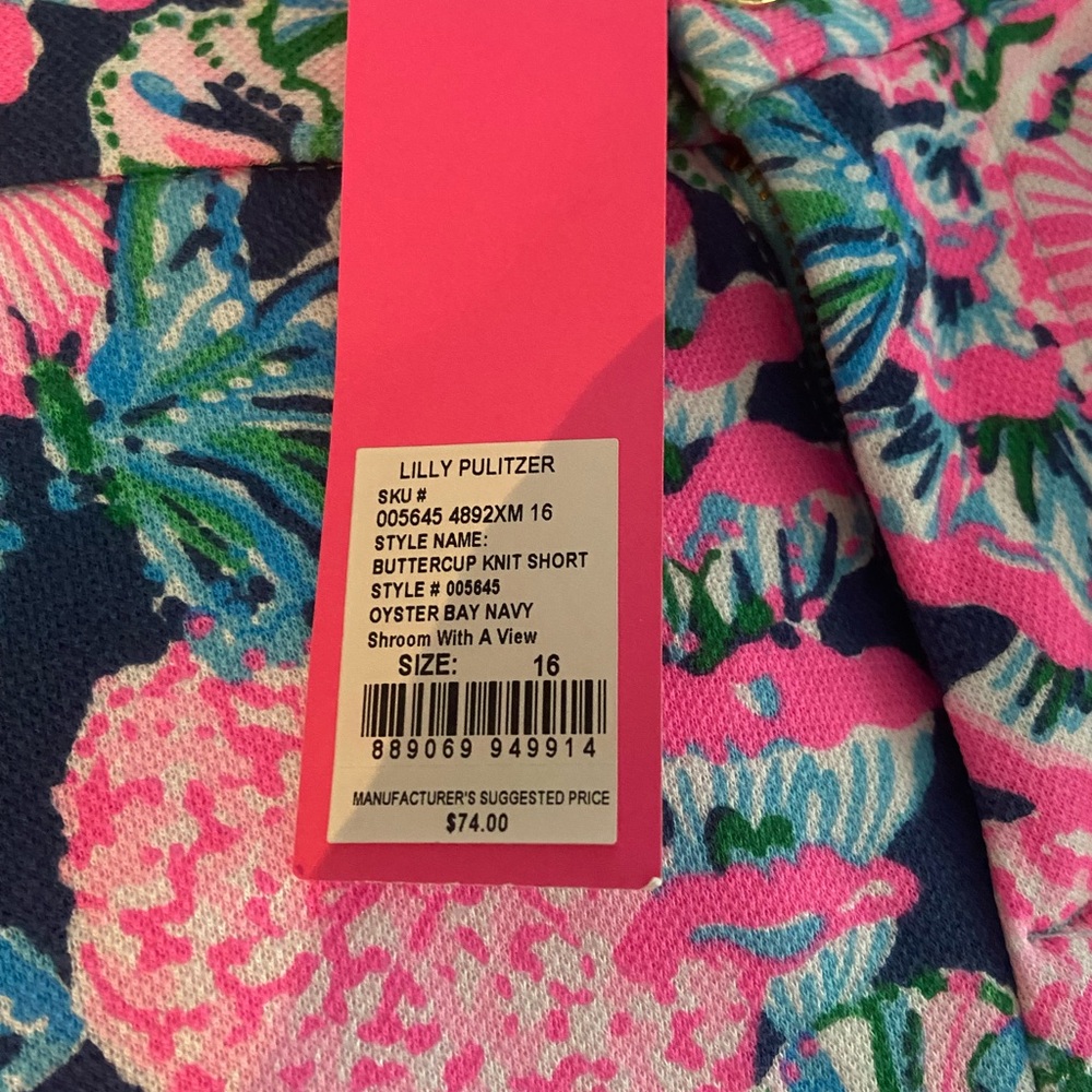 Lilly Pulitzer Buttercup Knit Shorts Size 16 - Picture 3 of 3